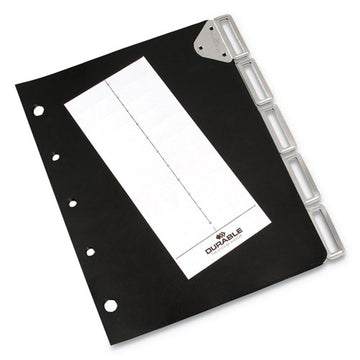 Durable® Catalog Rack Index, 5 Sections, Black freeshipping - TVN Wholesale